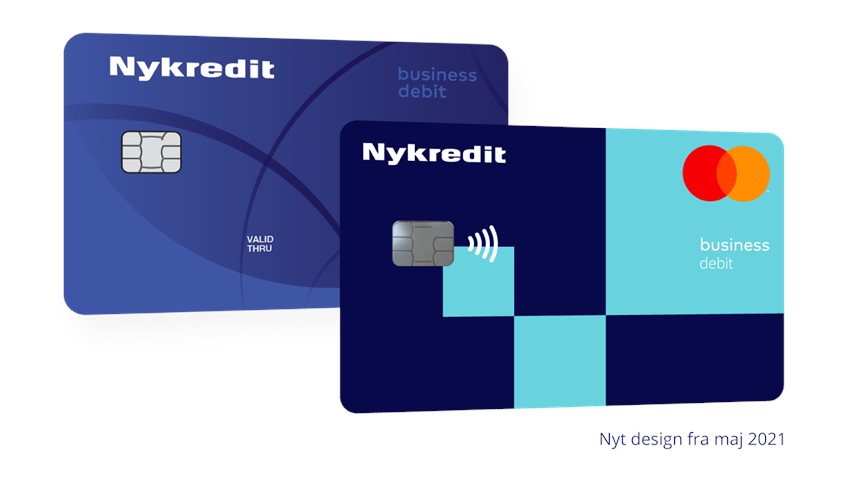 To Nykredit MasterCard business debit, nyt design